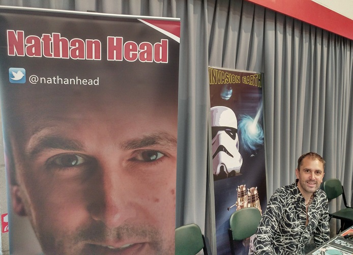 actor "Nathan Head" signing at "Llangollen Comic Con" 2018
